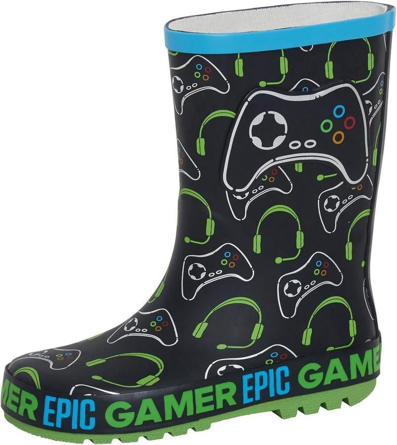 Waterdichte Jongens Regenlaarzen met Gaming Controller Print