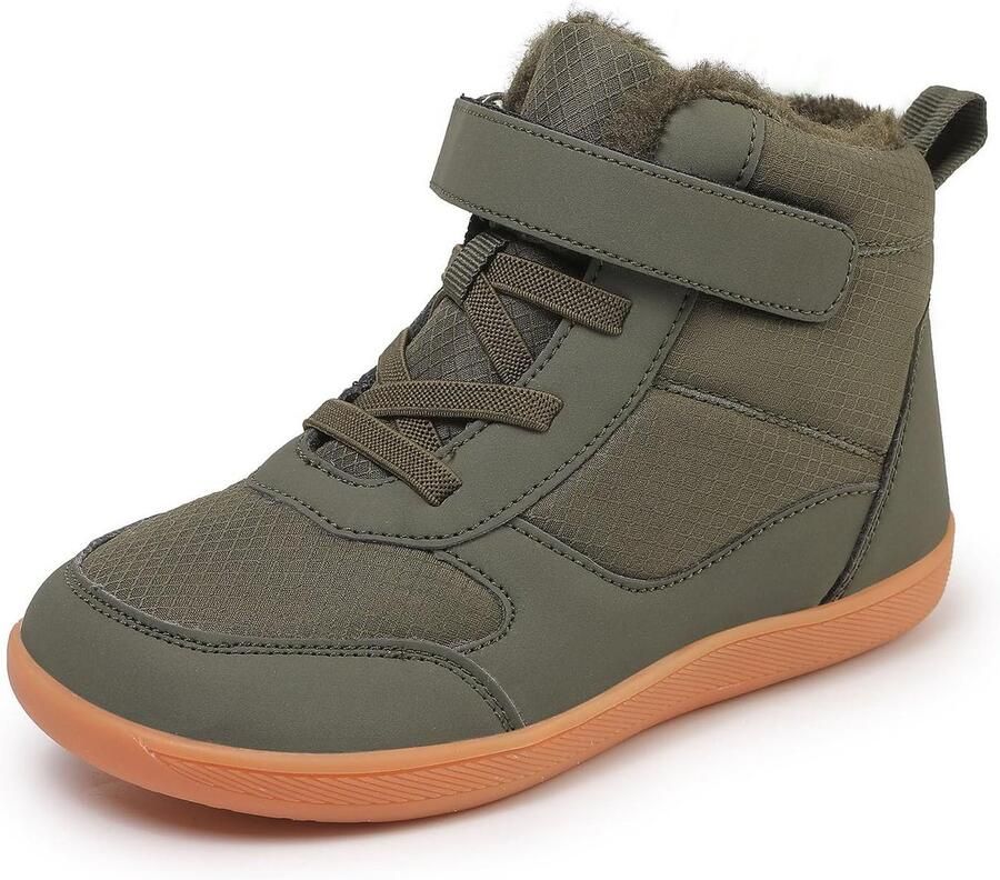 Waterdichte Kinder Barefootschoenen Winterlaarzen Warm Gevoerd Antislip