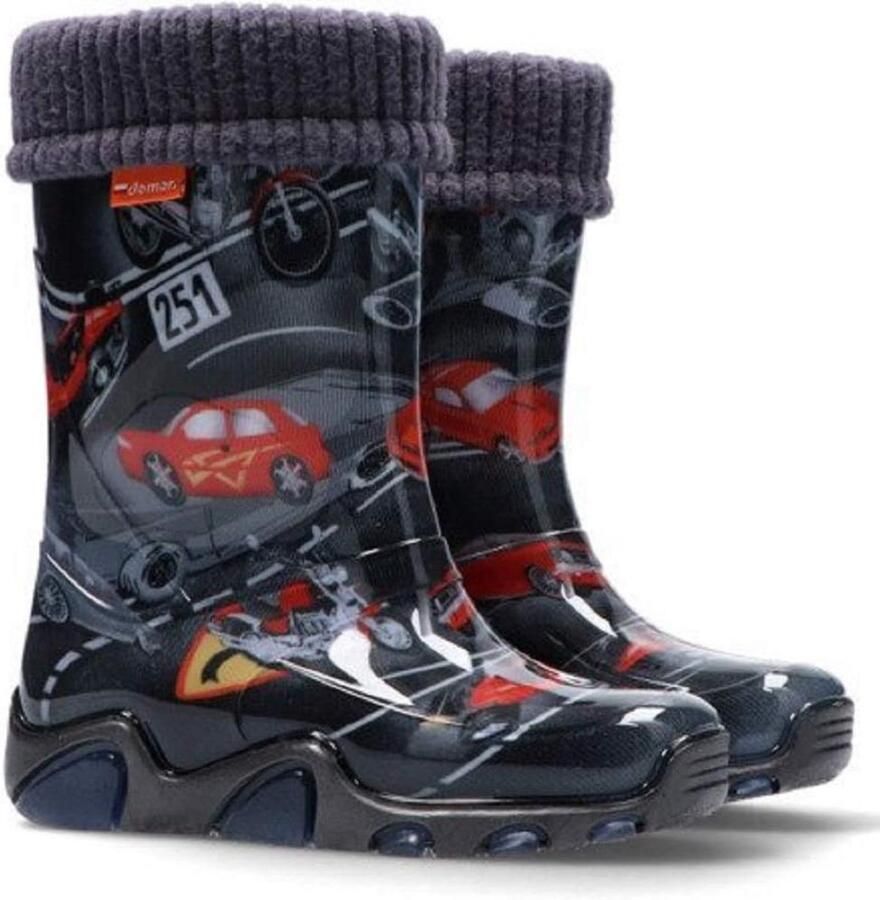 Waterdichte Kinder Regenlaarzen met Warme Uitneembare Binnenvoering Voor en