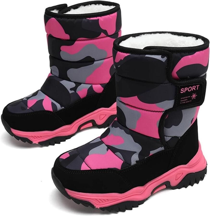 Waterdichte Kinder Snowboots voor en Warme Winterlaarzen voor Sneeuw en Buitenactiviteiten