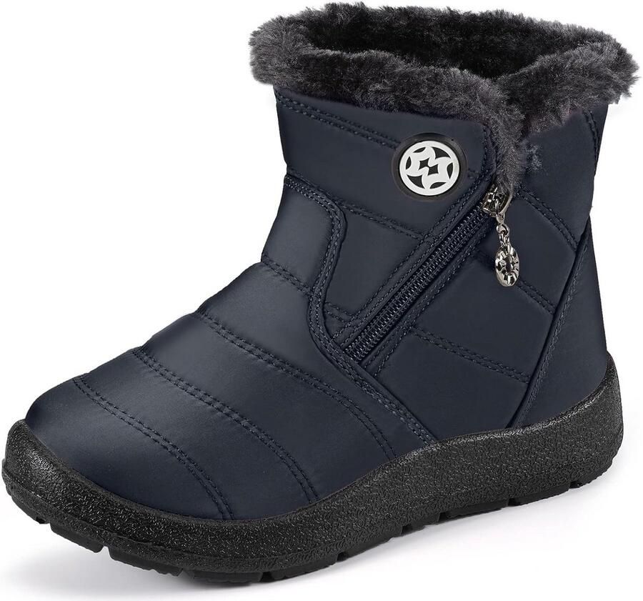 Waterdichte Kinder Snowboots Warme Gevoerde Winterlaarzen & Slip-on