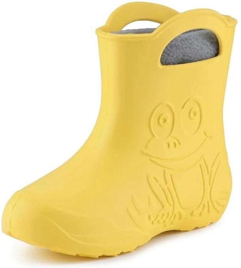 Waterdichte Kinderen Laarzen met Uitneembare Fleece Binnenschoen Lichte Rubberlaarzen voor en