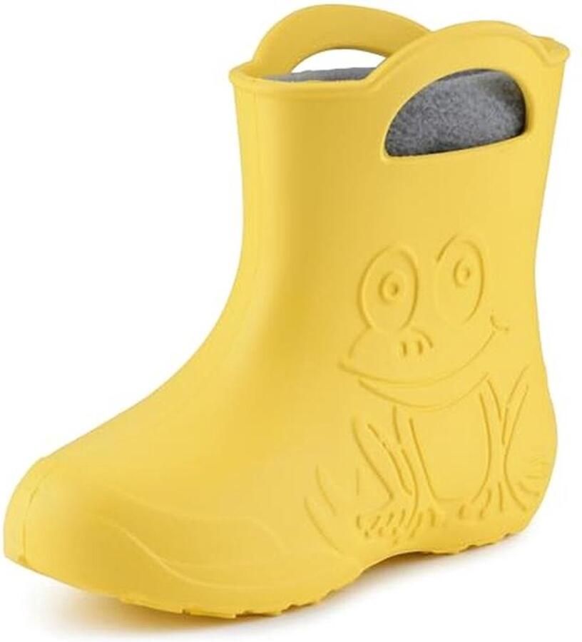 Waterdichte Kinderen Laarzen met Uitneembare Fleece Binnenschoen Lichte Rubberlaarzen voor en