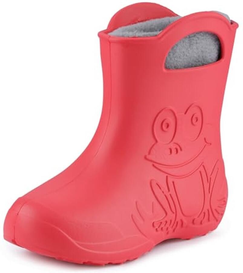 Waterdichte Kinderlaarzen met Verwijderbare Fleece Binnenvoering Lichtgewicht en Comfortabel voor en