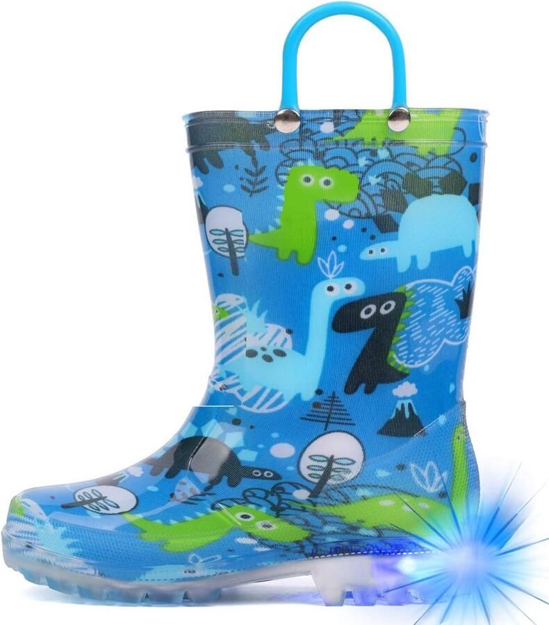 Waterdichte Kinderregenlaarzen met LED Verlichting