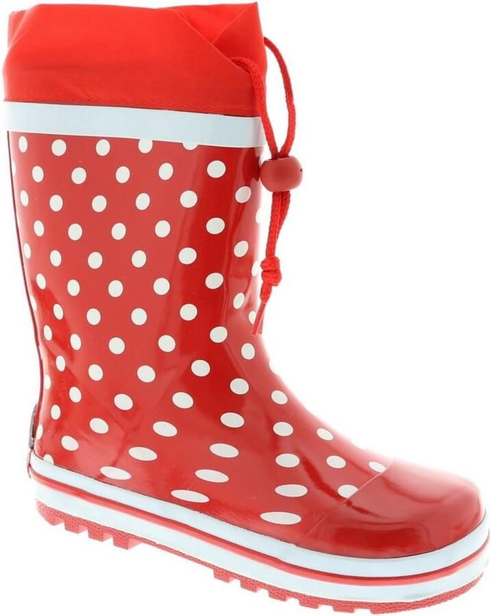 Waterdichte Kinderregenlaarzen met Stippen Makkelijk Aan- en Uittrekken