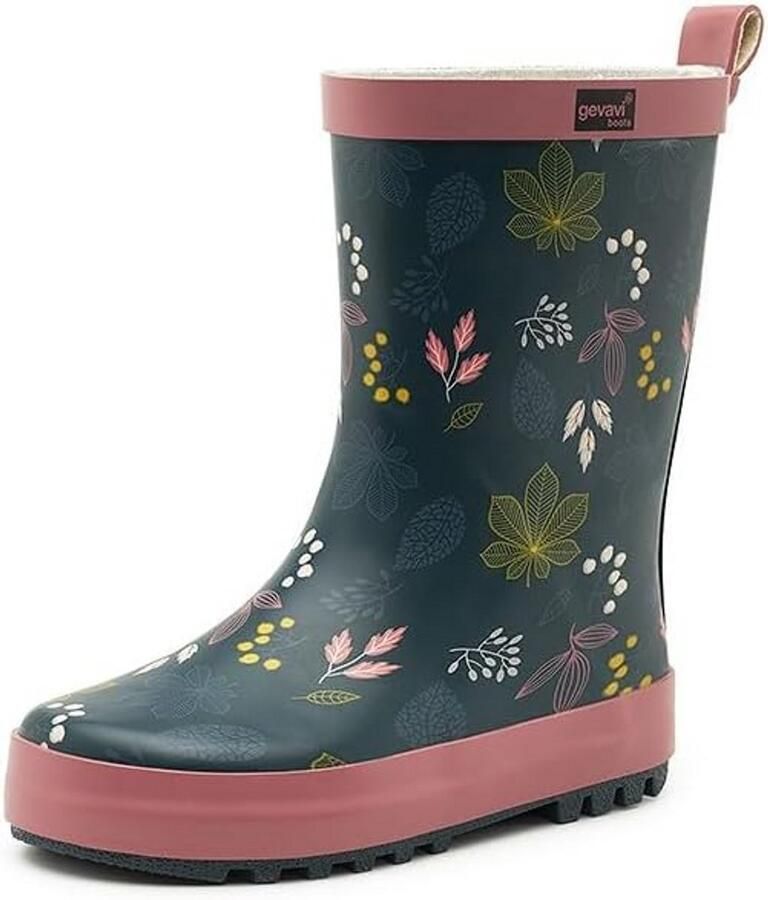 Waterdichte Kinderrubberlaarzen Meisjes Vrolijke Kleuren en Dikke Zolen