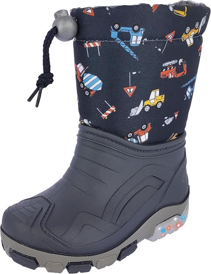 Waterdichte Kinderstevellen met Voering Winterlaarzen met Bouwvoertuigen