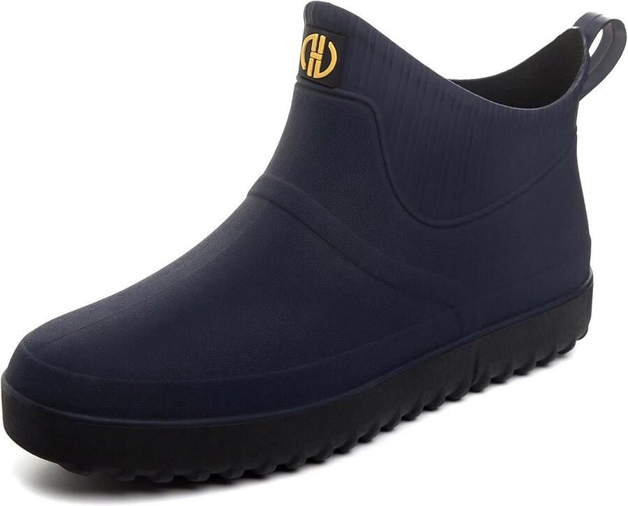 Waterdichte Korte Regenlaarzen Heren Enkelhoge Rubber Laarzen voor Tuin en Stad