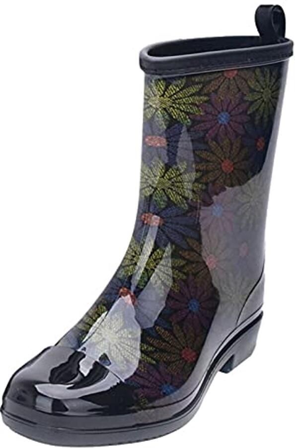 Waterdichte Korte Rubberlaarzen Dames Antislip Brede Schacht Perfect voor Buiten