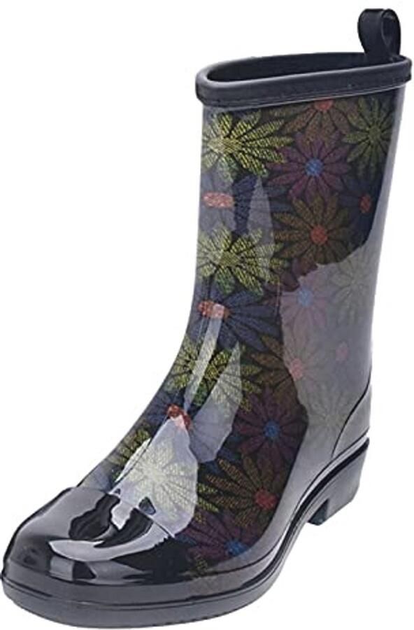 Waterdichte Korte Rubberlaarzen Dames Antislip Brede Schacht Perfect voor Buiten