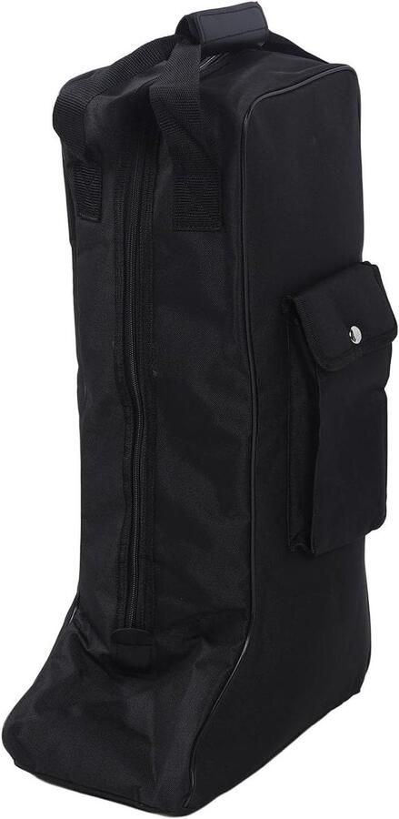 Waterdichte Laarstas Zwarte Draagbare Tas Oxford-Stof Lederen Handvat Cowboylaarzen Laarzen Opslag Geschikt voor Onderweg Zwart Model met Nr