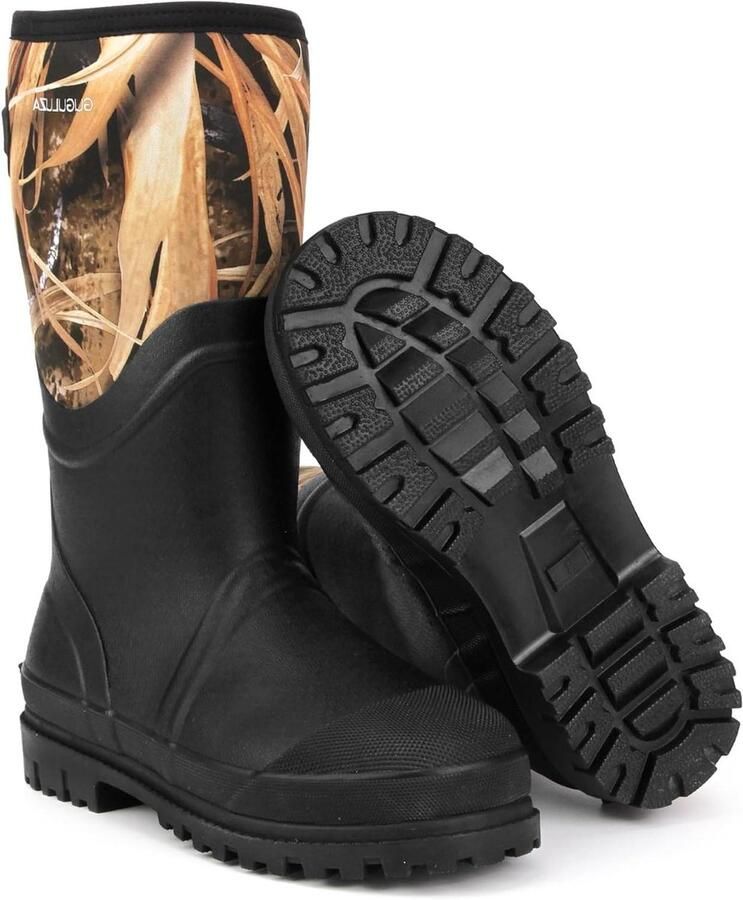 Waterdichte Laarzen Werklaarzen Buitenactiviteiten Neopreen Isolatie Hoge Schacht Zwart