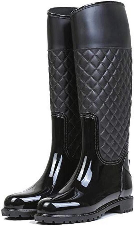 Waterdichte Lange Rubberlaarzen voor Dames Casual en Comfortabel