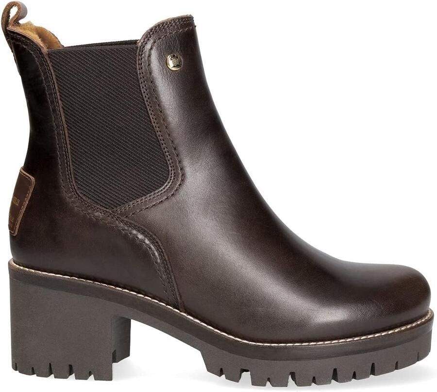 Waterdichte Leren Chelsea Boots Dames met Warme Schapenvacht Voering