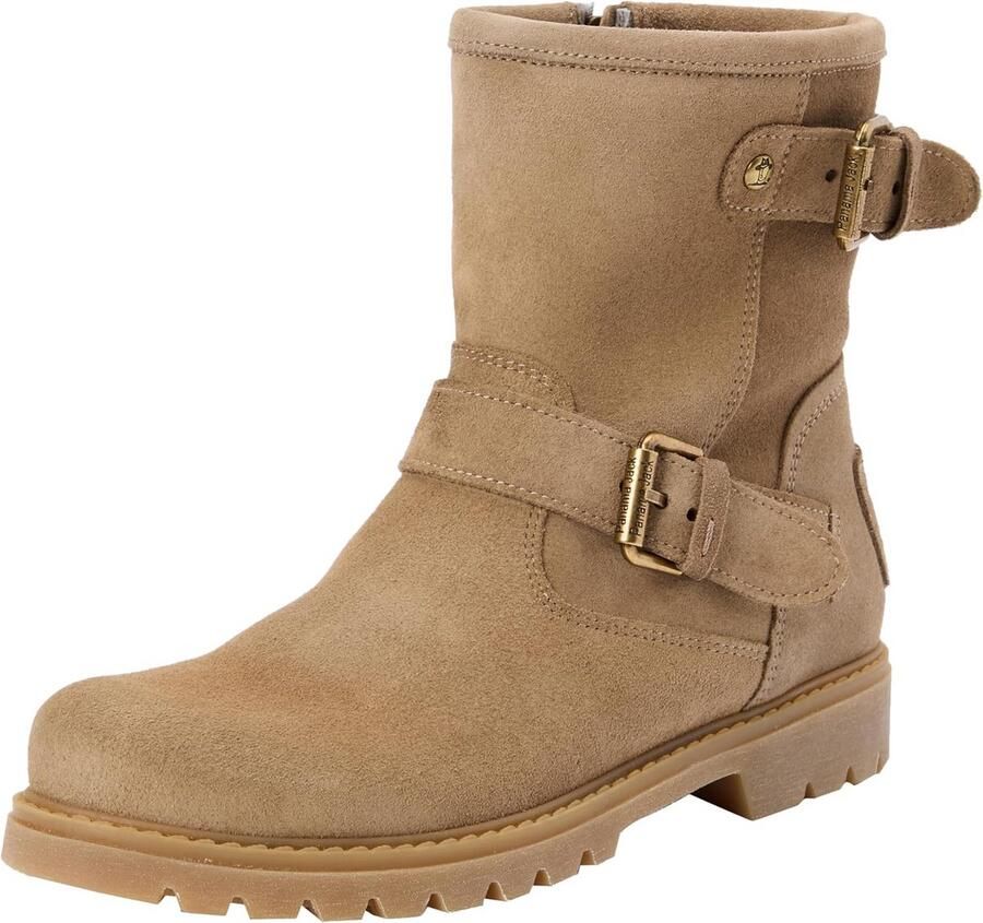 Waterdichte Leren Enkelboots voor Dames met Warme Schapenvacht Voering