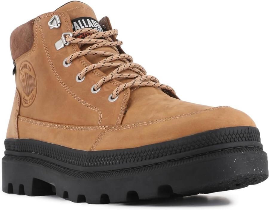 Waterdichte Leren Enkellaarzen voor Heren met Rubberen Zool