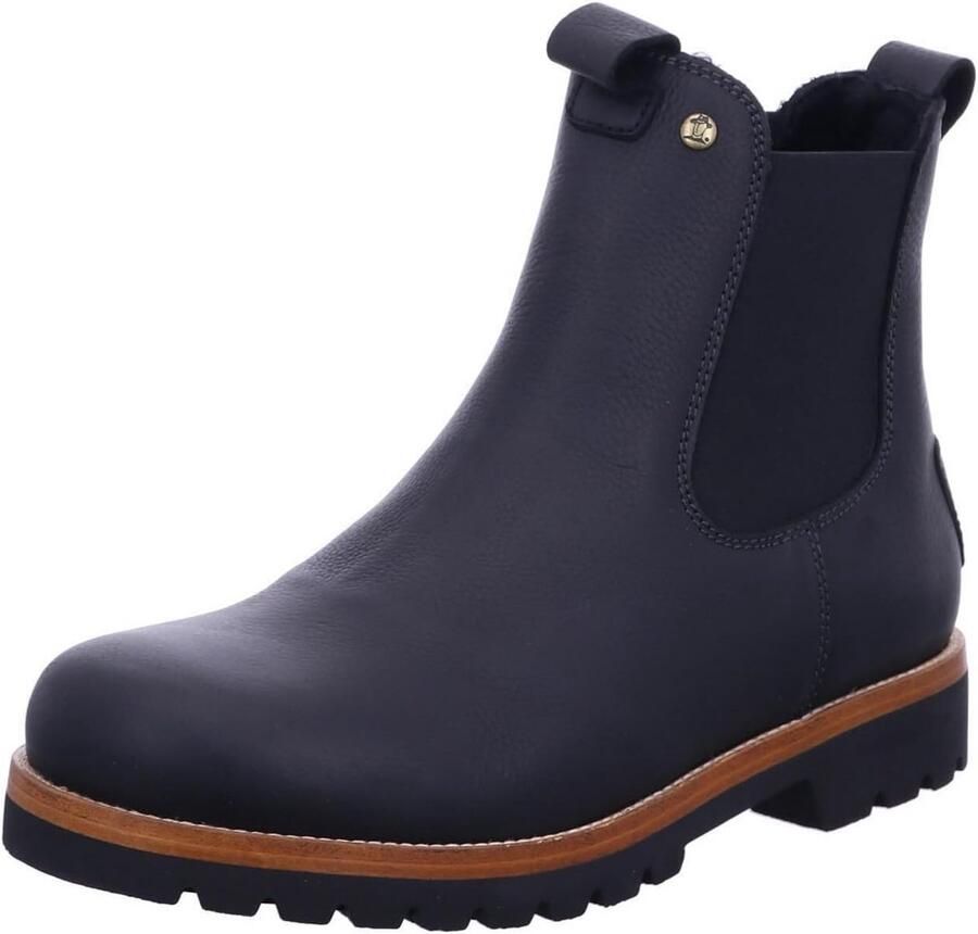 Waterdichte Leren Enkellaarzen voor Heren met Warme Schapenvacht