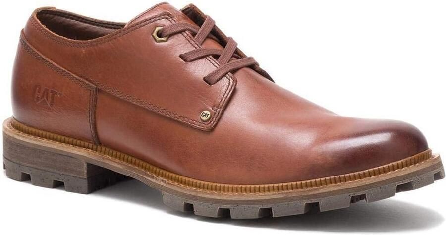 Waterdichte Leren Heren Enkelhoge Veterboots Tan Kleur