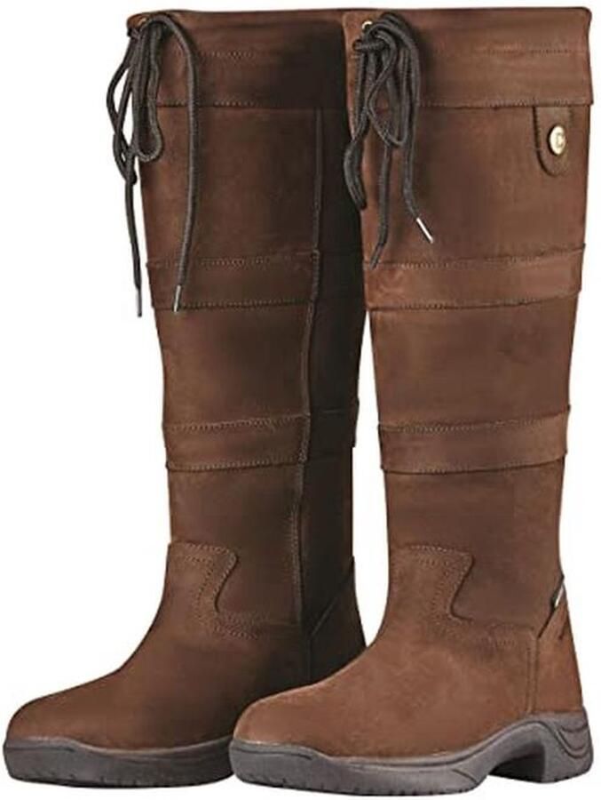 Waterdichte Leren River Boots voor Comfort en Ondersteuning