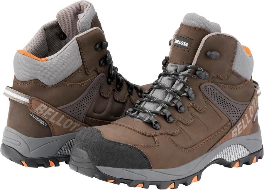 Waterdichte Leren Veiligheidslaarzen S3 voor Buitenwerk en Bouw