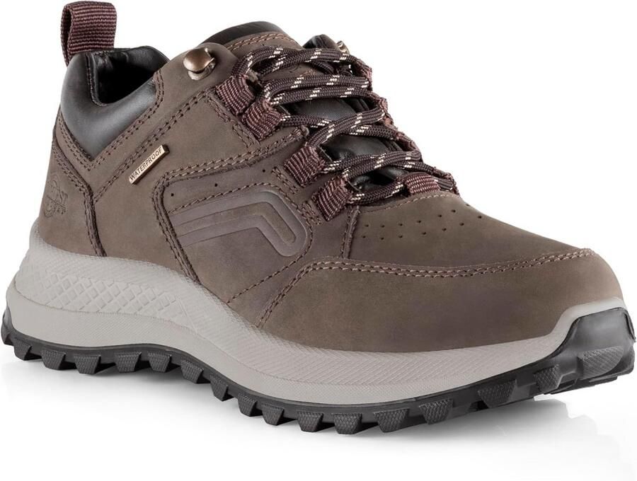 Waterdichte Leren Wandelschoenen Dames Comfortabele Outdoorschoenen voor Trekking