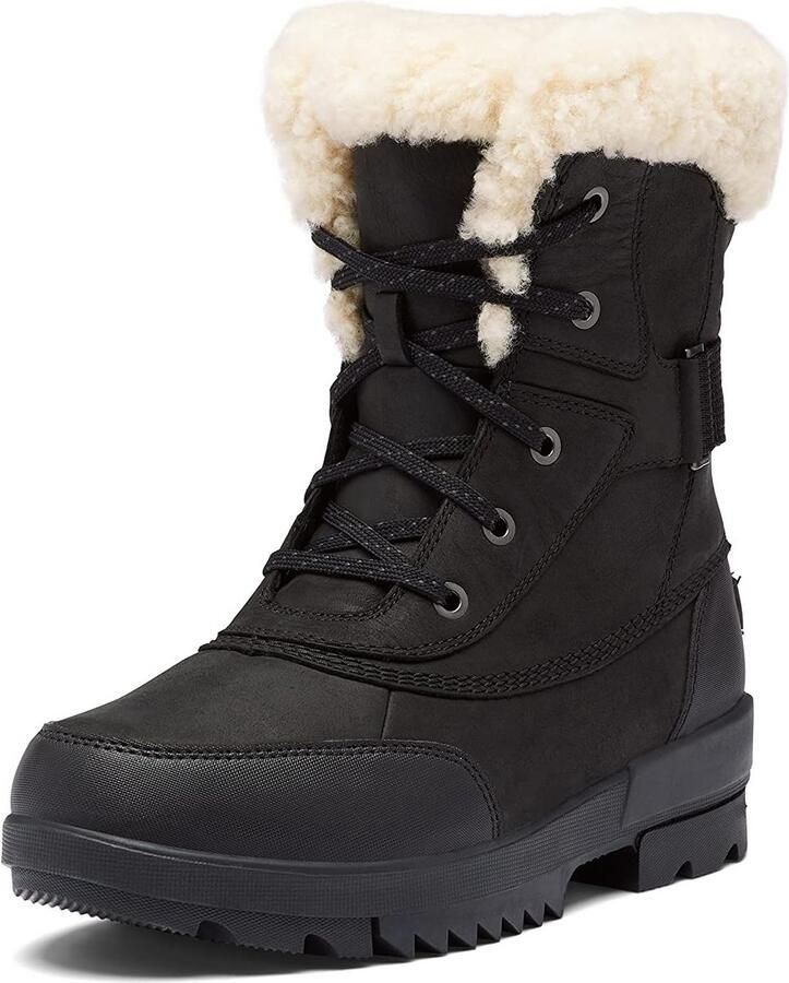 Waterdichte Leren Winterlaarzen voor Dames met Comfortabele Pasvorm