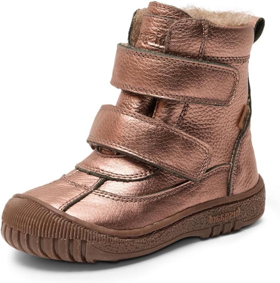 Waterdichte Meisjes Laarzen met Warme Wolvoering en Klittenband