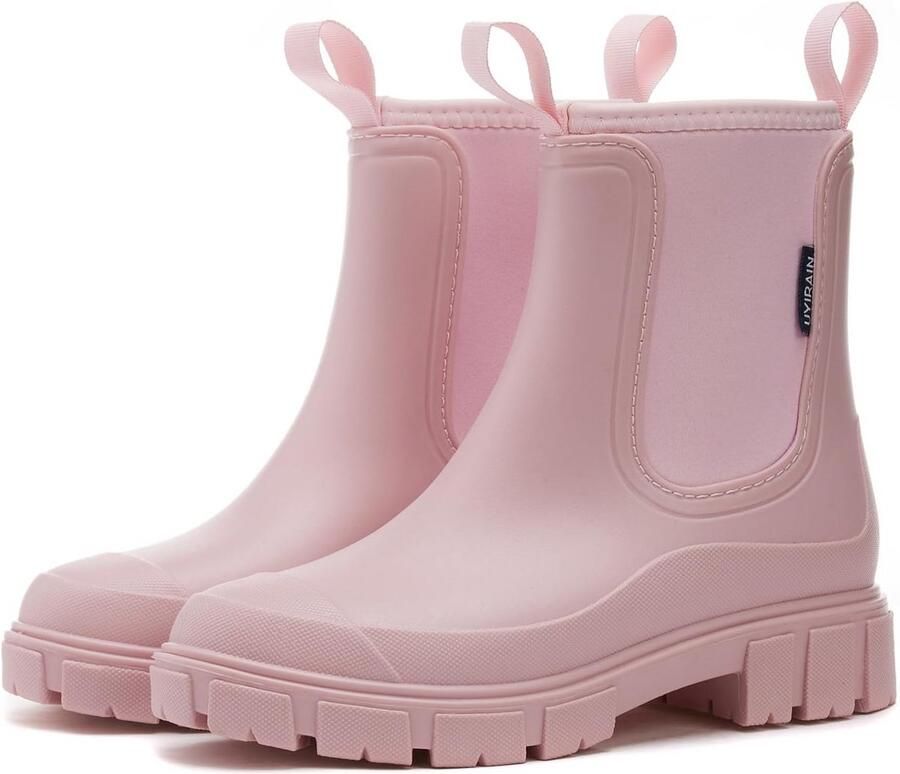 Waterdichte Regenlaarzen Dames Rubber Antislip Lichtgewicht Halve Hoogte