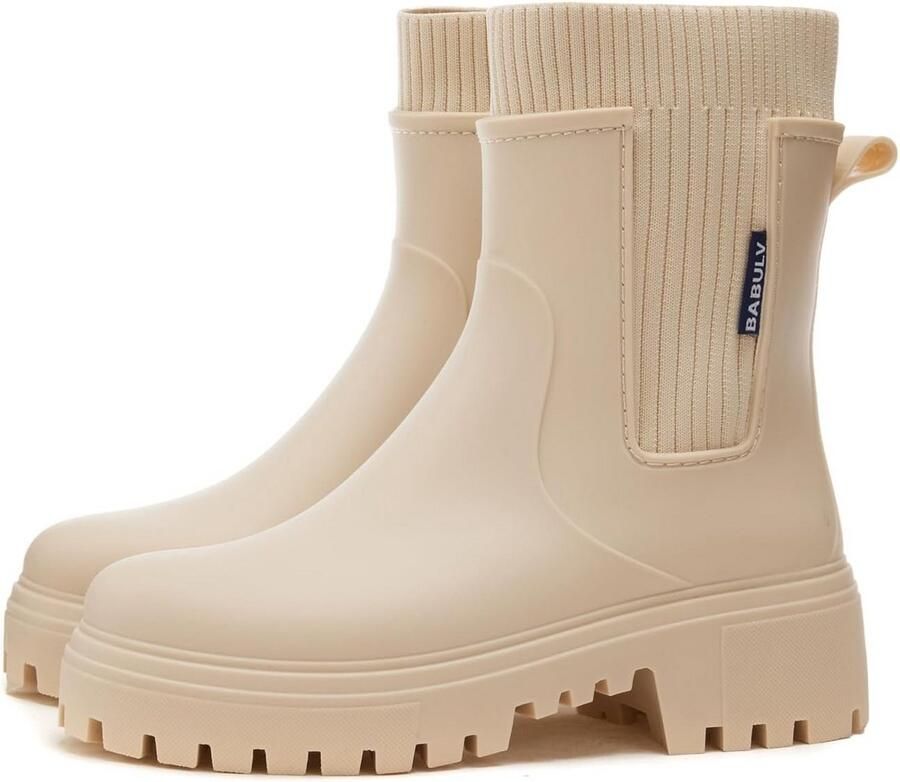 Waterdichte Regenlaarzen Dames Rubber Laarzen Lichtgewicht Antislip Tuinlaarzen