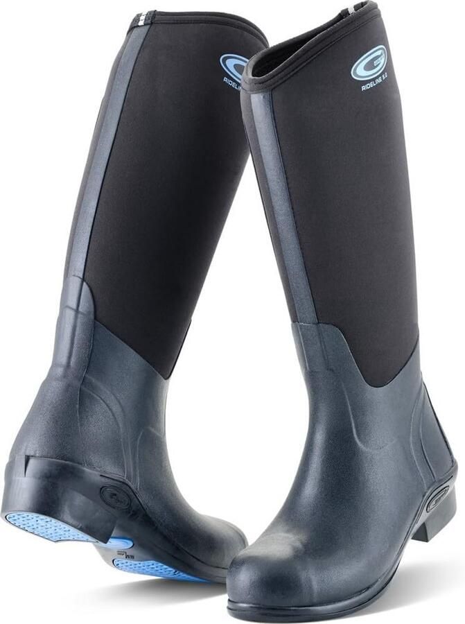 Waterdichte Rijlaarzen Unisex Enkelhoog Model met Grip voor Paardrijden