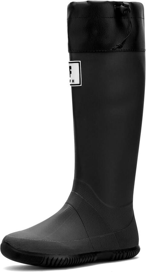 Waterdichte Rubber Laarzen voor Dames Hoge Regenlaarzen voor Tuin en Buiten