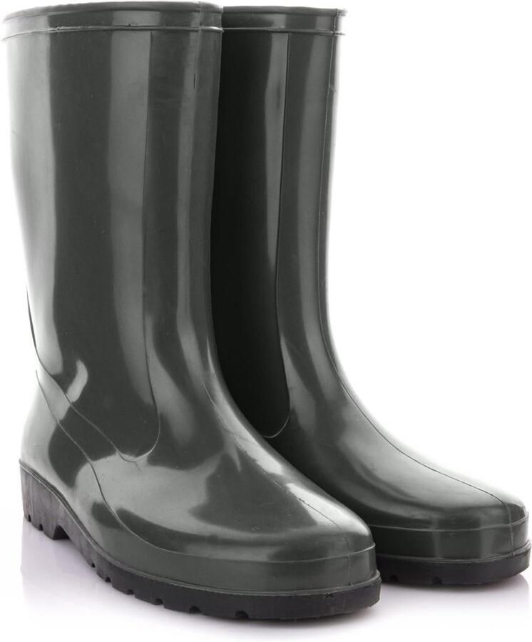Waterdichte Rubberen Dameslaarzen Halve Laarzen Groen Zwart Laarzen Tuin