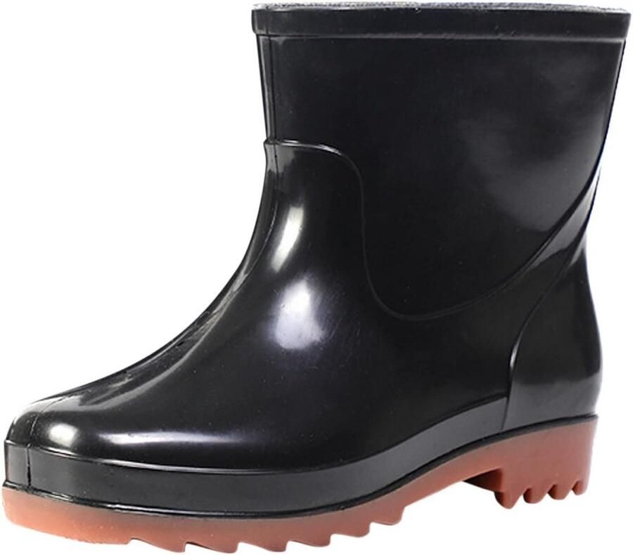 Halfhoge Rubberen Regenlaarzen Heren Waterdicht en Antislip voor Tuin en Werk