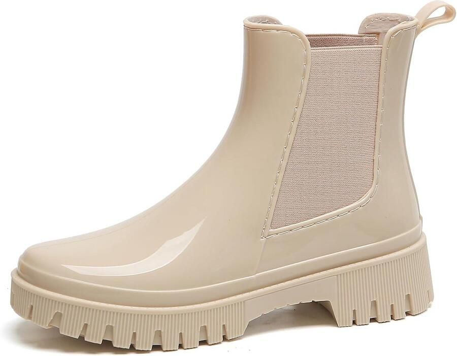 Waterdichte Rubberen Regenlaarzen voor Dames Antislip en Lichtgewicht