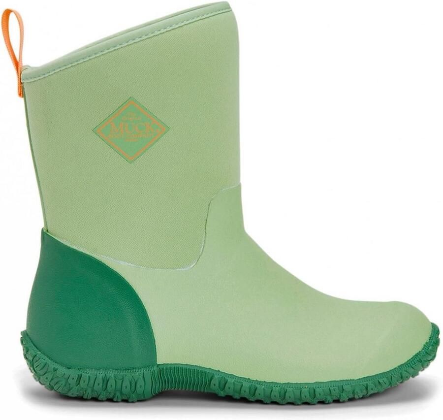 Waterdichte Rubberlaarzen Dames Halfhoog Model in Resida Groen