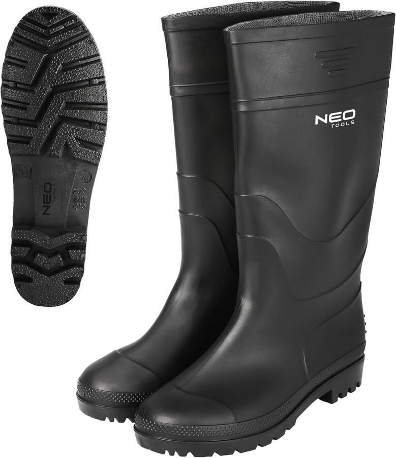 Waterdichte Rubberlaarzen Unisex Zwart Stevige Tuinlaarzen en Vislaarzen )