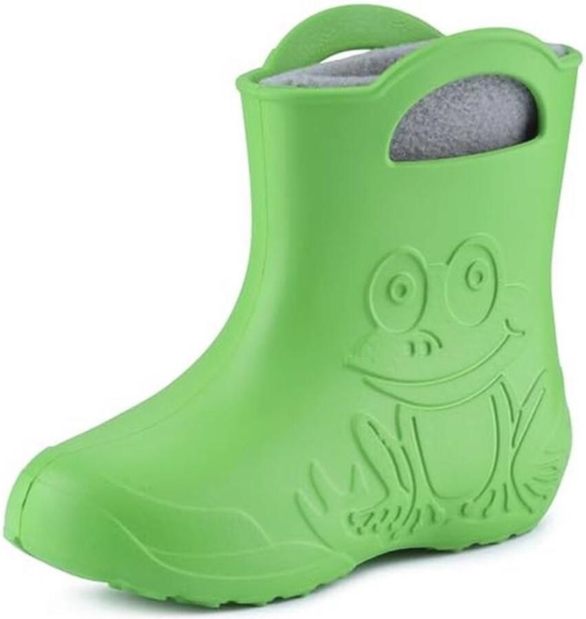 Waterdichte Rubberlaarzen voor Kinderen met Uitneembare Fleece Binnenschoen Superlicht en Comfortabel