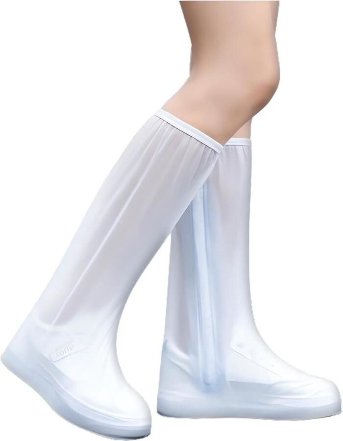 Waterdichte Schoenovertrek Regenlaarzen Herbruikbaar met Ritssluiting