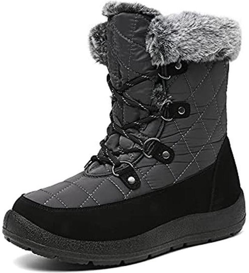 Waterdichte sneeuwlaarzen voor dames met ademende voering en rubberen gripzool