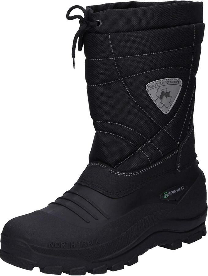 Waterdichte Snowboots voor en Zwart Instapmodel met Warme Voering