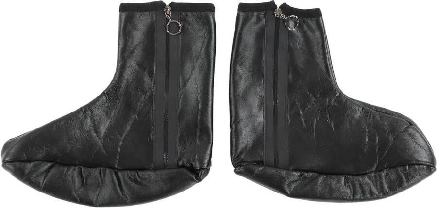 Waterdichte Sunnah Khuff van PU-leer Unisex Ritsbare leren sokken voor moslims Ankle boots Oemra Gebedstapijt