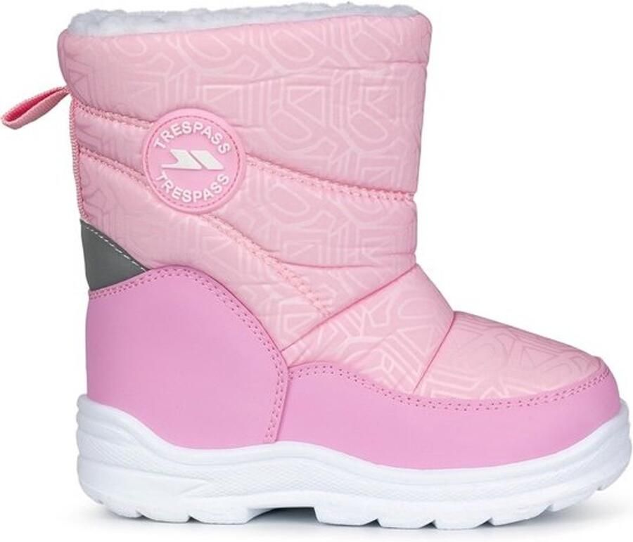 Waterdichte Unisex Kinder Snowboots met Warme Sherpa Voering en Sneeuwprint