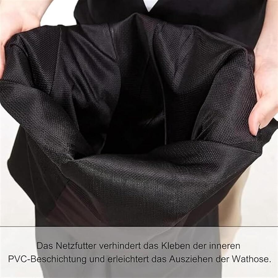 Waterdichte Waders voor Volledig Lichaam van PVC en Polyester met Ade d Regenhoed en Laarzen voor Vissen Bouwplaatsen en Boerderijen