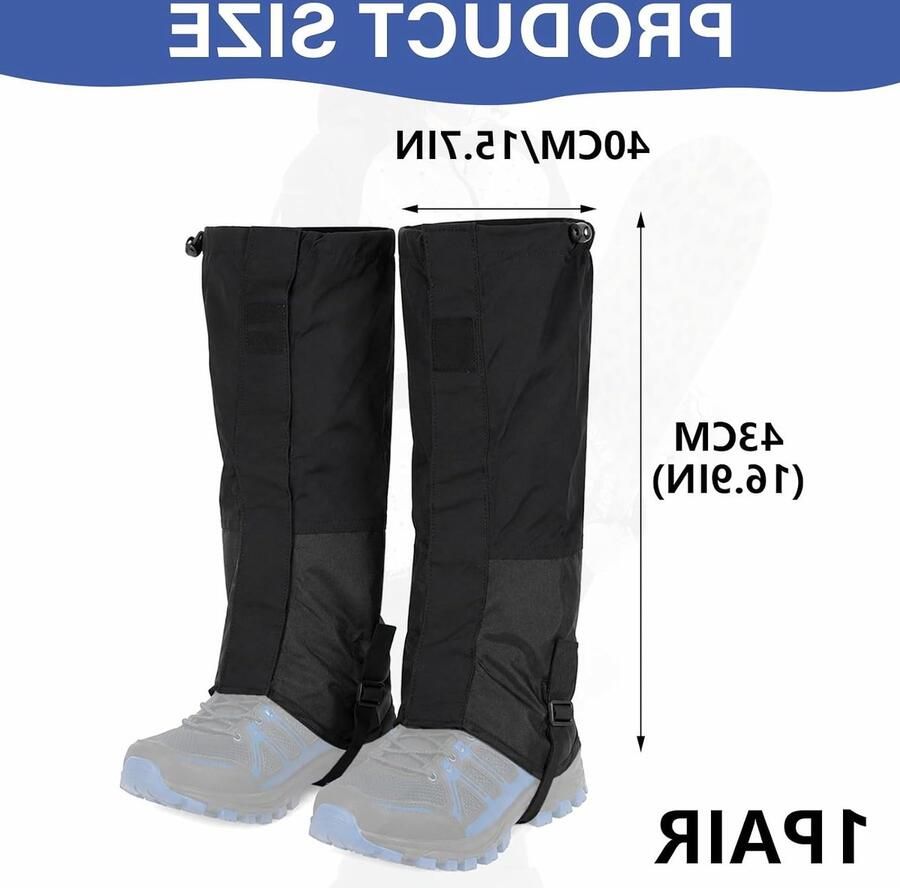 Waterdichte wandelbeenkappen voor volwassenen hoog lichtgewicht en verstelbaar ideaal voor wandelen klim en outdoor activiteiten
