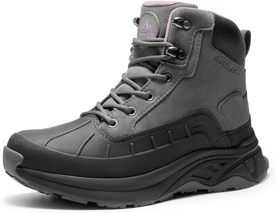 Waterdichte Wandelschoenen Dames Outdoor Trekking en Traillaarzen Grijs