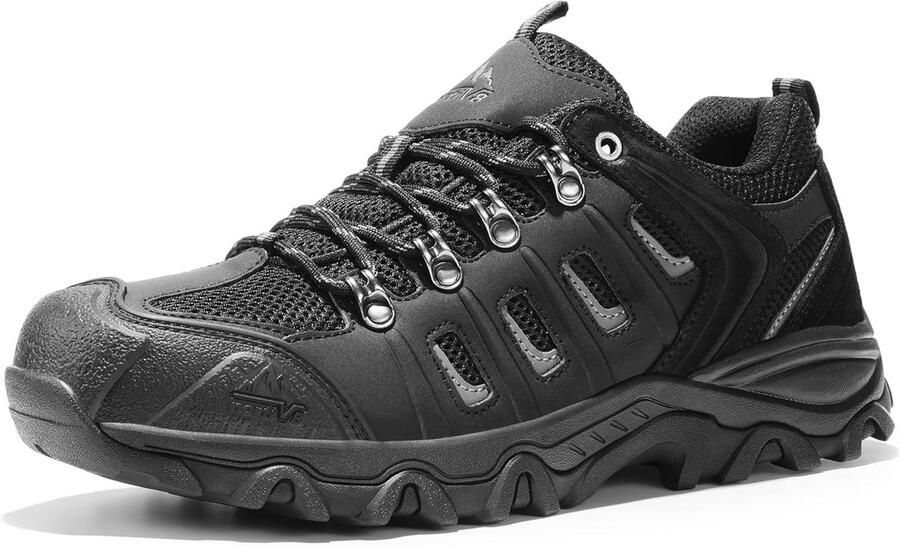 Waterdichte Wandelschoenen Heren Lage Leren Outdoorschoenen voor Trekking en Kamperen