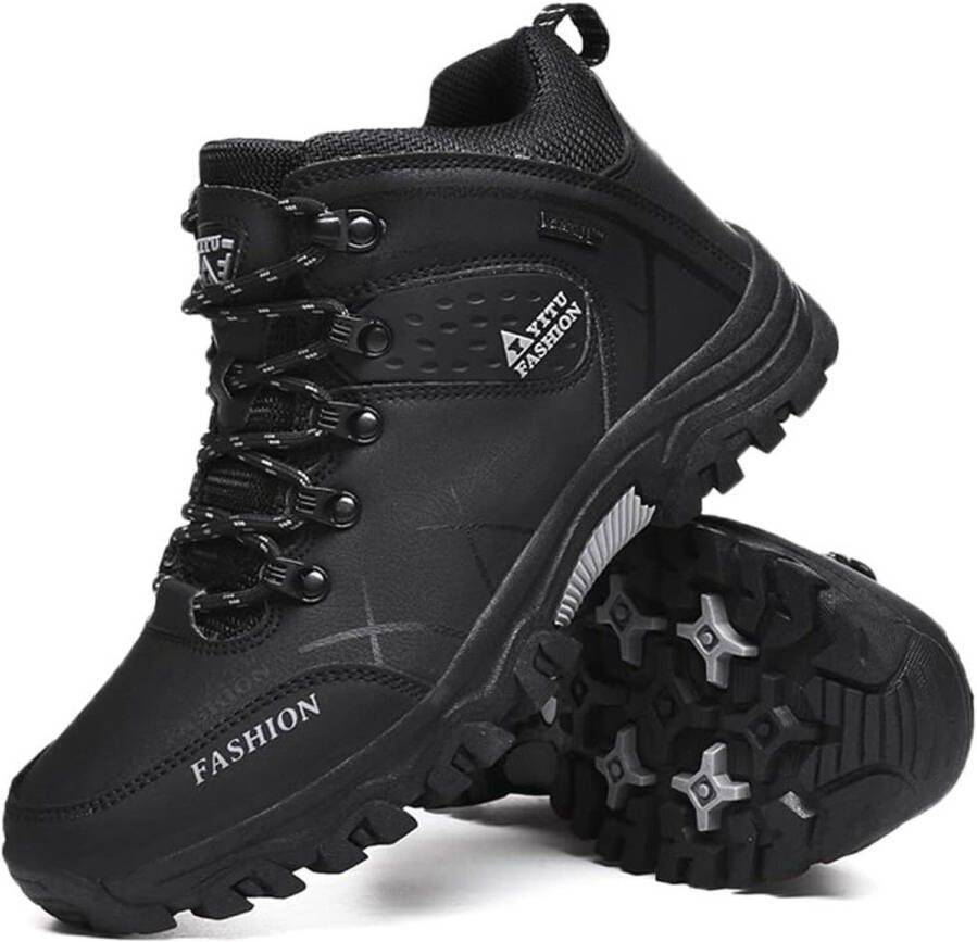 Waterdichte Wandelschoenen Heren Lichtgewicht Ademend Hiking Schoenen Rubberen Zool Lace-Up Sluiting Geschikt Voor Outdoor Reizen Sport en Dagelijks Gebruik