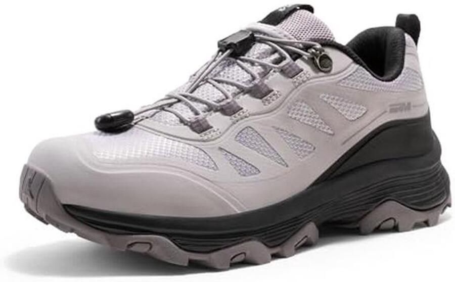 Waterdichte wandelschoenen voor dames met snelveters Outdoor Hiking Camping Trekking Sneakers Licht Paars