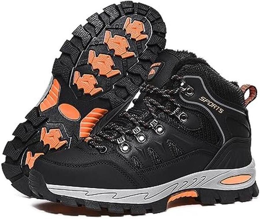 Waterdichte Wandelschoenen voor Heren Trekkingschoenen Warm Gevoerd High Rise Outdoor Sportschoenen